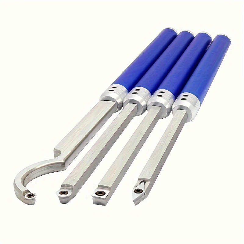 Стругарски инструмент за дърво с карбидна режеща глава, стоманена пръчка и алуминиева дръжка