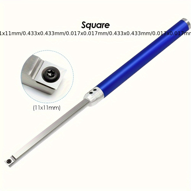 Стругарски инструмент за дърво с карбидна режеща глава, стоманена пръчка и алуминиева дръжка