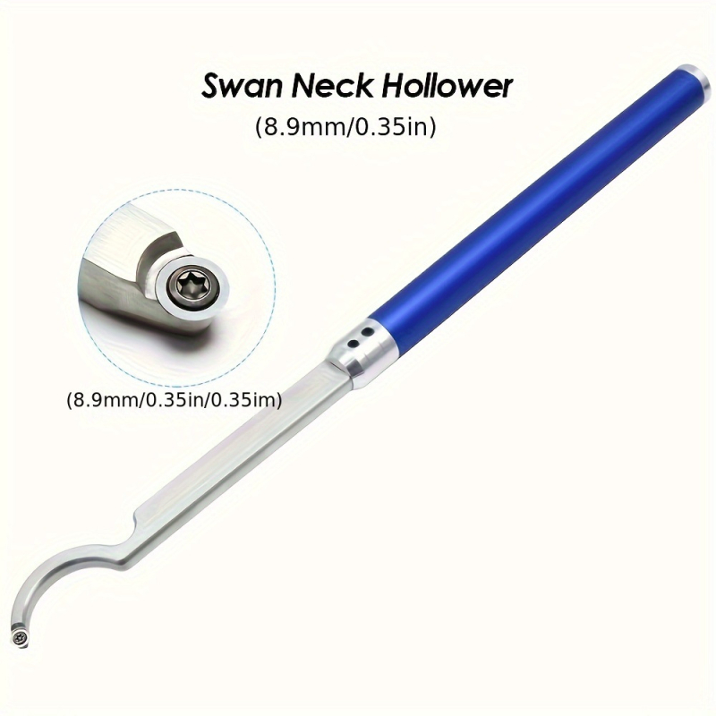 Стругарски инструмент за дърво с карбидна режеща глава, стоманена пръчка и алуминиева дръжка