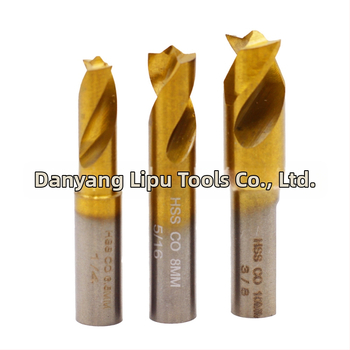 Liberty Дриль бит за точково заваряване с титаново покритие върху високоскоростна стомана, с прав штифт, съдържа кобалт – за премахване на заваръчни точки по автомобилна ламарина