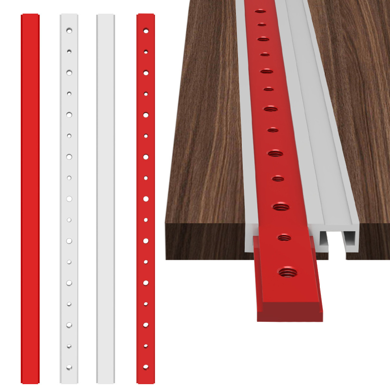 Алуминиев сплав Т-слотов водач за дърводелство – универсален жлеб 30/45, комплект 1 бр., за работна маса, домашна употреба