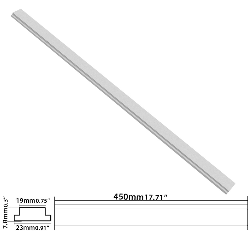 Алуминиев сплав Т-слотов водач за дърводелство – универсален жлеб 30/45, комплект 1 бр., за работна маса, домашна употреба