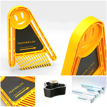 Дървообработващо защитно устройство с удължен featherboard и наклонено повдигане – подходящо за масов трион, циркуляр и лентов трион; комплект от 40 части, разглобяем инструмент за домашна употреба