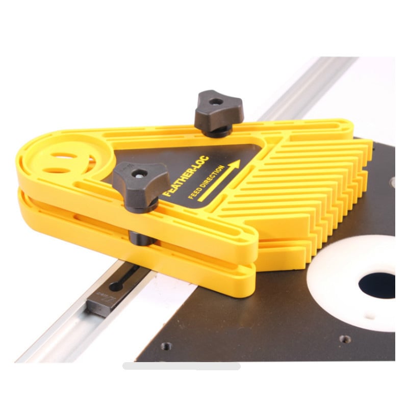 Дървообработващо защитно устройство с удължен featherboard и наклонено повдигане – подходящо за масов трион, циркуляр и лентов трион; комплект от 40 части, разглобяем инструмент за домашна употреба