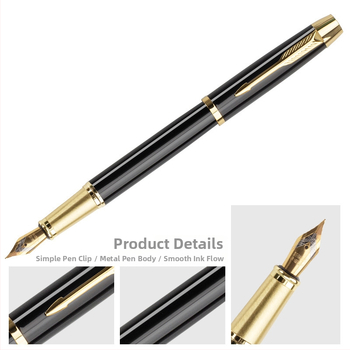 KD209 rašiklio rinkinys, metalinis korpusas, iridžio galiukas, rašalo kasetės sistema, spausdintas logotipas