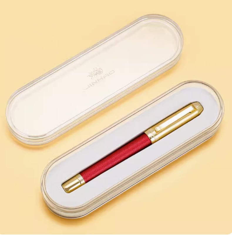 Jinhao 92 Metalinis parašų rašiklis, Nerūdijančio plieno nib, Be anglies tintos