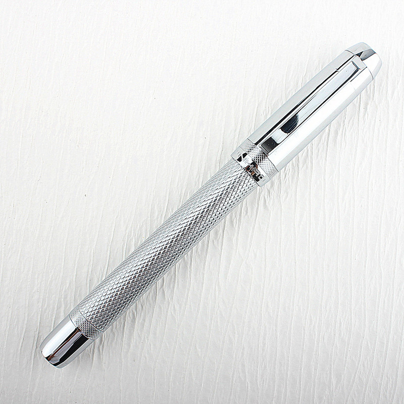 Jinhao 92 Metalinis parašų rašiklis, Nerūdijančio plieno nib, Be anglies tintos