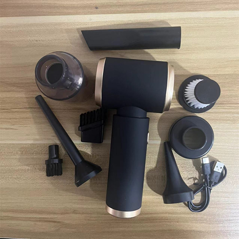 Rokas bezvadu auto putekļu sūcējs ar pūšanas un sūcēšanas funkciju, 120W, ≤36V, iebūvēta baterija 3000–4000 mAh, trokšņa līmenis 46–70 dB