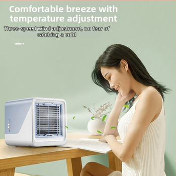 Mini USB oro aušintuvas su 500 ml vandens talpa, 3 greičiai, 5V/8W brushless variklis, triukšmas 45–50 dB