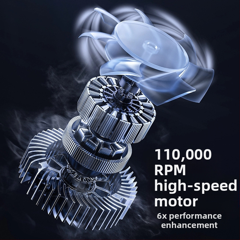 Σεσουάρ μαλλιών με κινητήρα χωρίς ψήκτρες, 1300W, αρνητικά ιόντα, κρύος/θερμός αέρας, προστασία από υπερθέρμανση