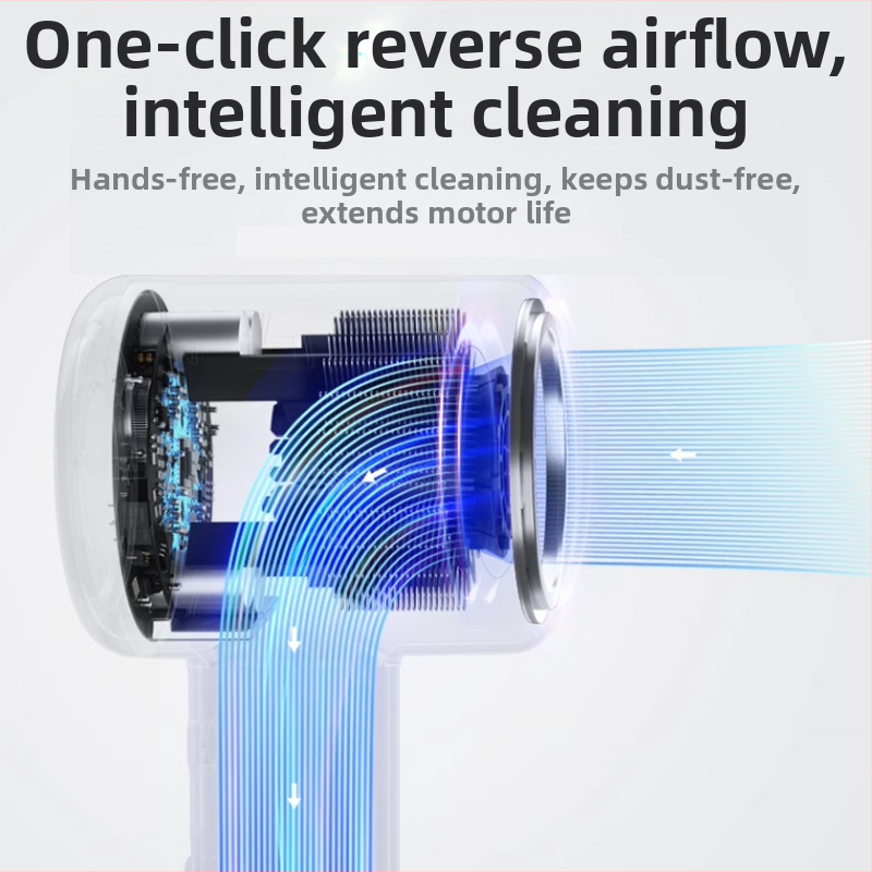 Σεσουάρ μαλλιών με κινητήρα χωρίς ψήκτρες, 1300W, αρνητικά ιόντα, κρύος/θερμός αέρας, προστασία από υπερθέρμανση