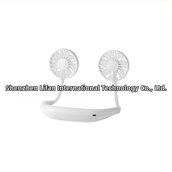Ανεμιστήρας γύρω από τον λαιμό USB με LED φως, αναδιπλούμενος, με αρωματοθεραπεία, κινητήρας χωρίς ψήκτρες, τρεις ταχύτητες, ενσωματωμένη μπαταρία 1200–2000 mAh