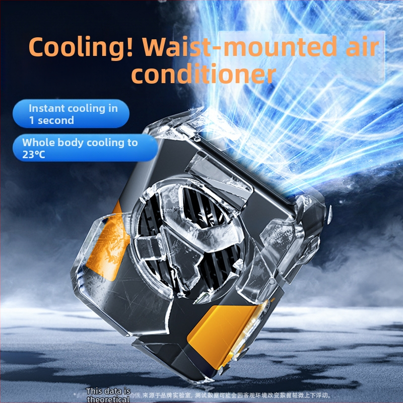 Juosmens ventiliatorius sportui, USB maitinimas, 3 greičiai, triukšmas 36–45 dB, 5V 3W, įmontuota baterija 2000–4000 mAh