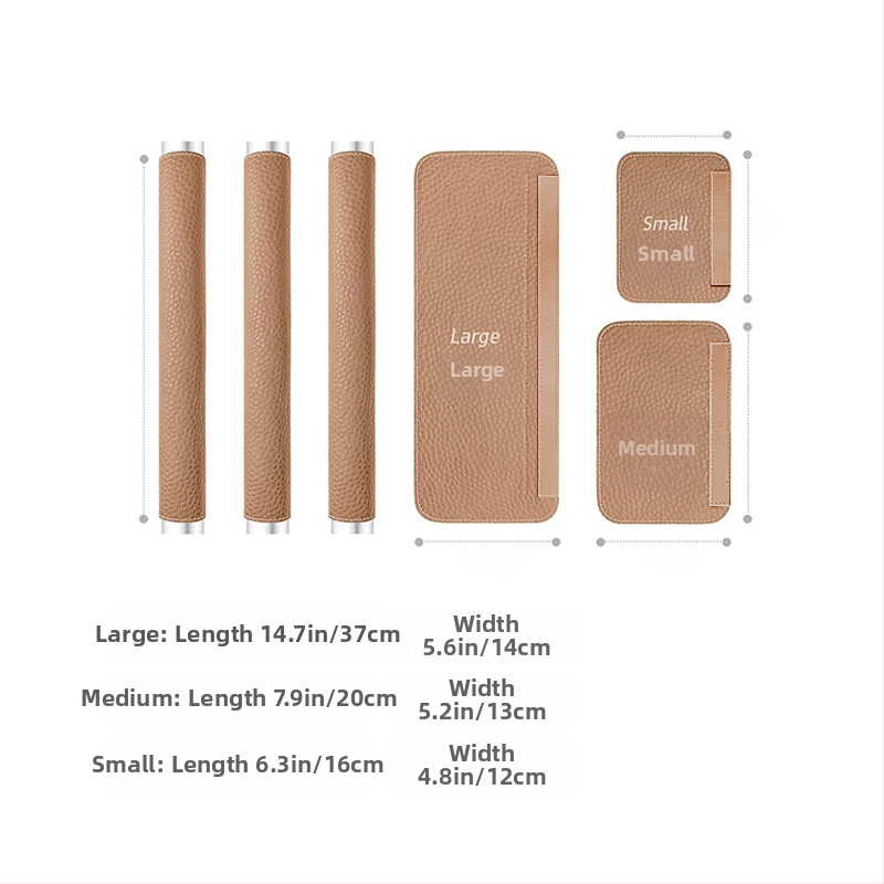 Защитно покритие за дръжка на хладилник; Материал: PU + велкро плат; Основен компонент на тъканта: PU (50%); Подкомпонент на тъканта: полиестер (50%); Стил: Нордически