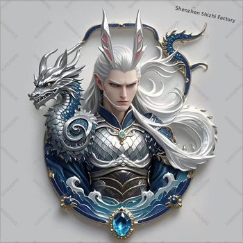 Μεταλλικός μαγνήτης ψυγείου με χαρακτήρες κινούμένων σχεδίων Nezha 2; προσαρμογή διαθέσιμη; μάρκα: Άλλη; Υποστηρίζεται Alipay