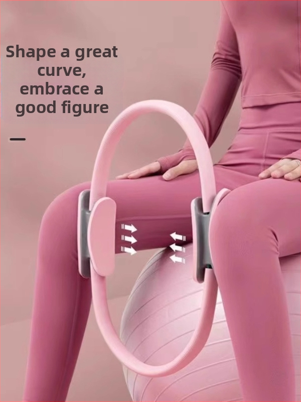 Pilates žiedas – TPE medžiaga – Flame prekės ženklas – kojų pasipriešinimo pratimai – nugaros raumenų treniruotė