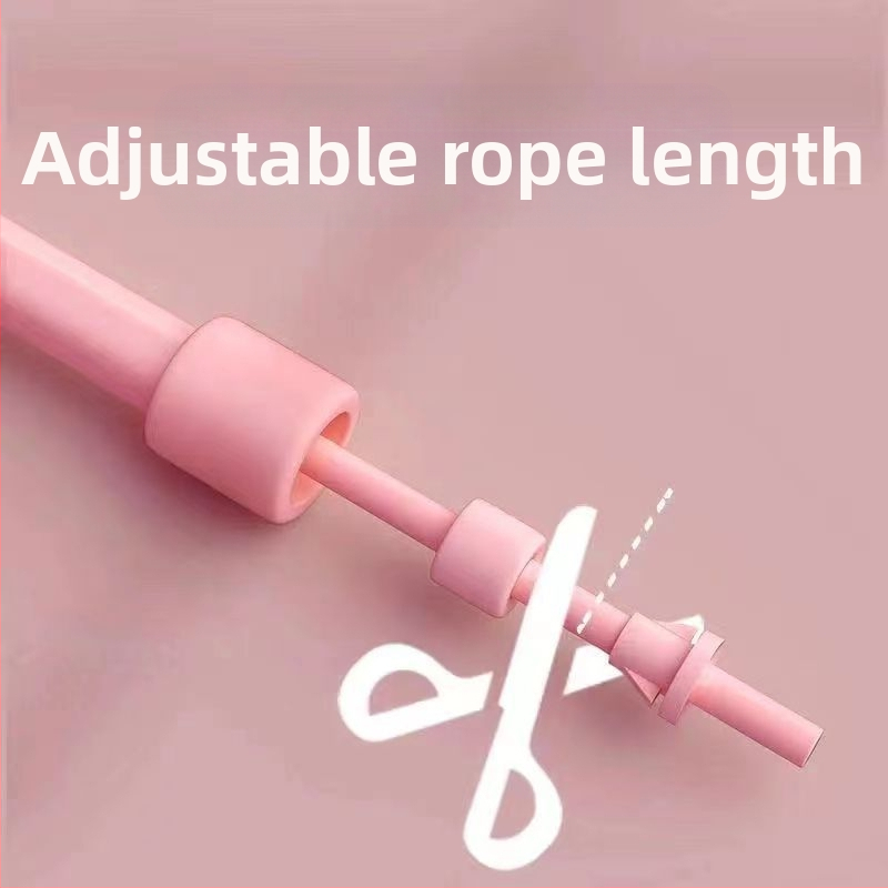 Въже за скачане за деца, PVC, за ученици първи клас и детска градина; подходящо за фитнес и физическо обучение; лицензирано частно етикетиране