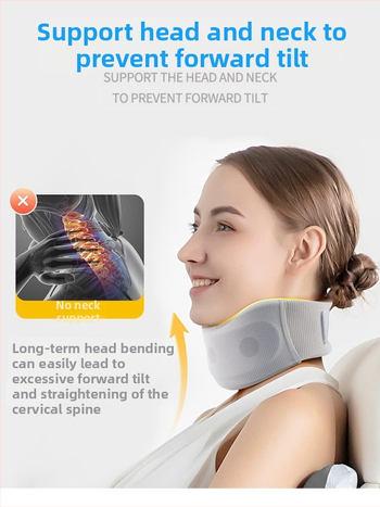 Шина за врата, дишаща нейлонова ледена коприна и гъба, триизмерна цервикална тракция, модел YF-JZ026