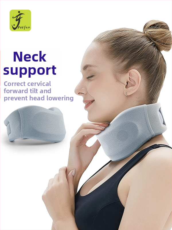 Шина за врата, дишаща нейлонова ледена коприна и гъба, триизмерна цервикална тракция, модел YF-JZ026