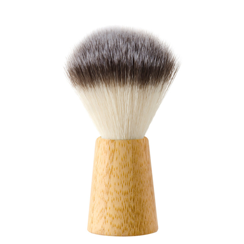 Vyrų skutimosi ir valymo šepetys su lokustų medienos rankena, logotipo personalizavimas