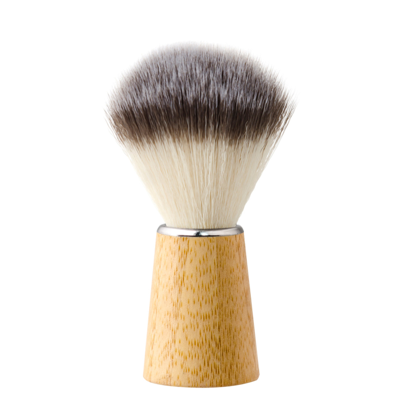 Vyrų skutimosi ir valymo šepetys su lokustų medienos rankena, logotipo personalizavimas