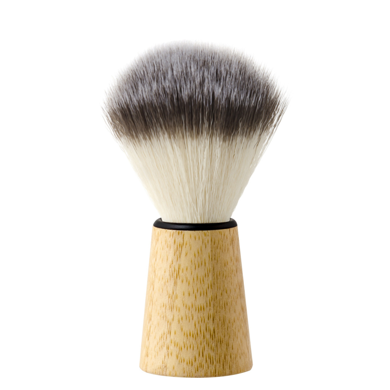 Vyrų skutimosi ir valymo šepetys su lokustų medienos rankena, logotipo personalizavimas