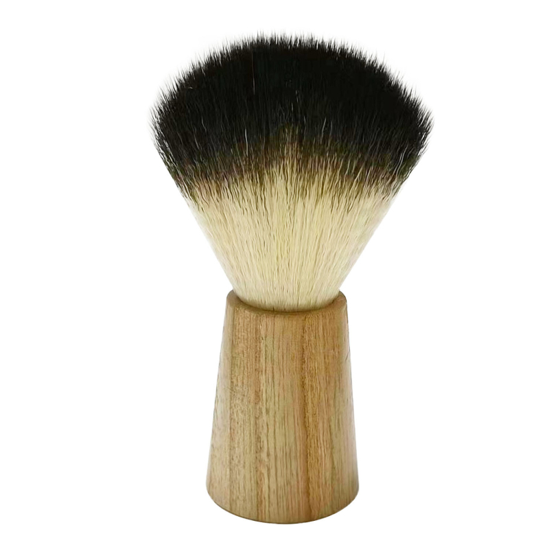 Vyrų skutimosi ir valymo šepetys su lokustų medienos rankena, logotipo personalizavimas