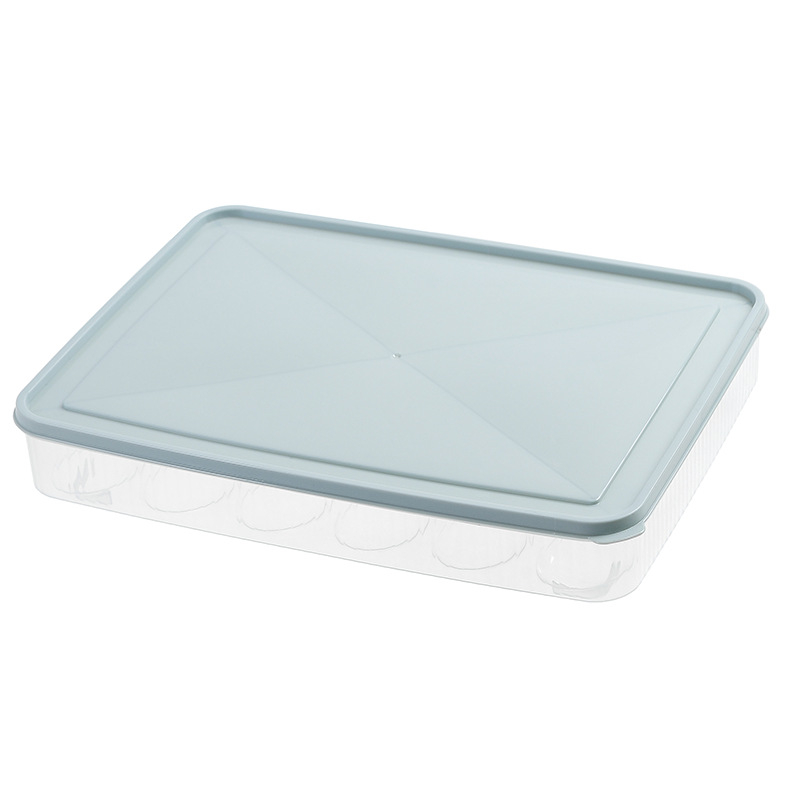 KUCOCO кутия за съхранение на пелмени, многоетажна конструкция, подходяща за пелмени и яйца, за хладилник и фризер, PP материал