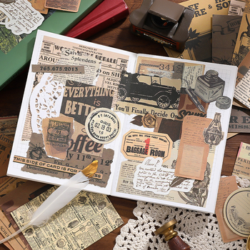 Xinmo Vintage στυλ, 100 g υψηλής ποιότητας χαρτί γραφής, σημειωματάριο – εκτύπωση, έτοιμο για δώρο, DIY κολάζ κάρτα