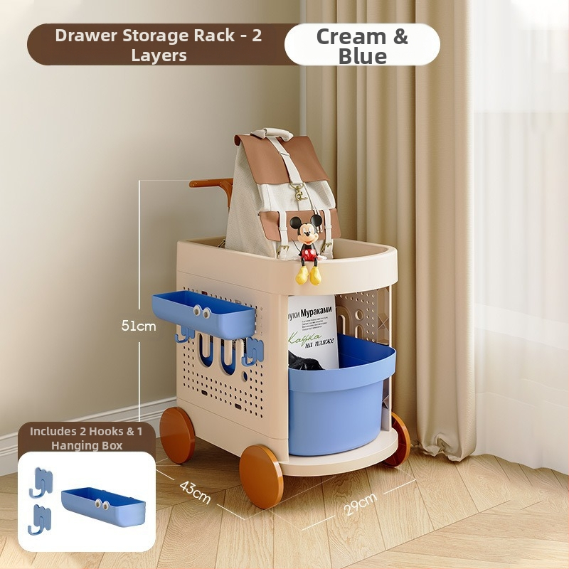 Мобилен шкаф за съхранение под бюрото с чекмеджета, многоетажен, модел SN8821-8823