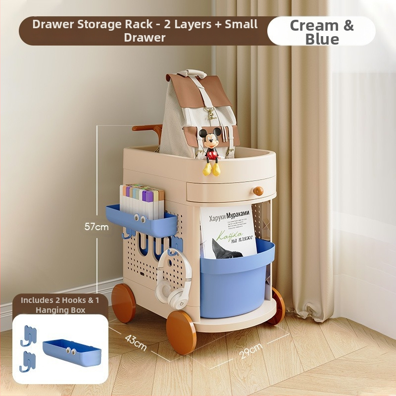 Мобилен шкаф за съхранение под бюрото с чекмеджета, многоетажен, модел SN8821-8823