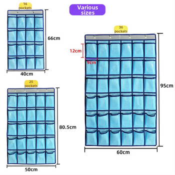 Стенно организатор за съхранение с 16 секции за телефон и вещи; материал: нетъкан текстил; модел MX-0010; мултифункционален