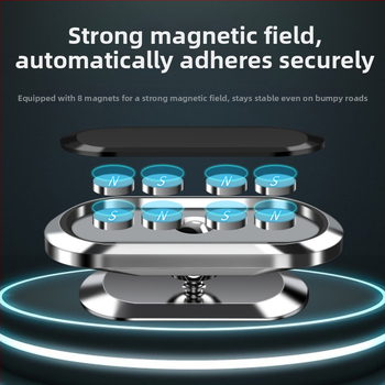 Държач за телефон за автомобил – сплав, 360° въртене, монтаж към въздушен отвор