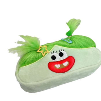 Velūrinis pliušinis rašiklių dėklas Korejos stiliuje, prekės ženklas Qiyan, universalus dizainas, didžiųjų akių monstro dizainas