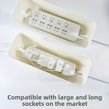 Οργανωτής καλωδιών γραφείου (ABS + μπαμπού, ιαπωνικό στυλ, χωρητικότητα 1L)