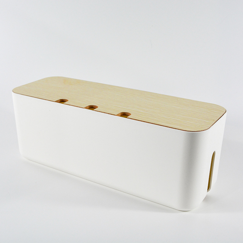 Kabelski organizator za stolni rad (ABS + bambus, japanski stil, kapacitet 1L)