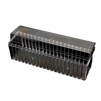 Prozirna stolna kutija za nakit od PS plastike, prašinu štiti, za narukvice i ogrlice, kapacitet 110 L, mogućnost prilagodbe, bez ispisa logotipa