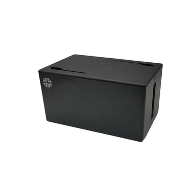 Cutie de stocare cabluri model P1 – plastic de inginerie, 18 L, capac, imprimare logo disponibilă, pentru birou