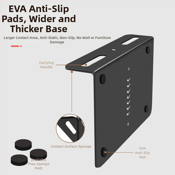 Проекторна скоба за настолен, нощен и диван монтаж – универсална метална конструкция с прикрит шев, въглеродна стомана