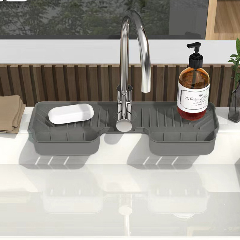 Szilikon mosogatóvédő alátét tárolófunkcióval, 215 g, modern dizájn