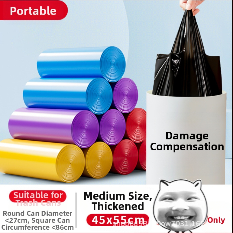 Namų naudojimui skirti storūs PE šiukšlių maišai – nebiodegraduojantys, daugkartiniai