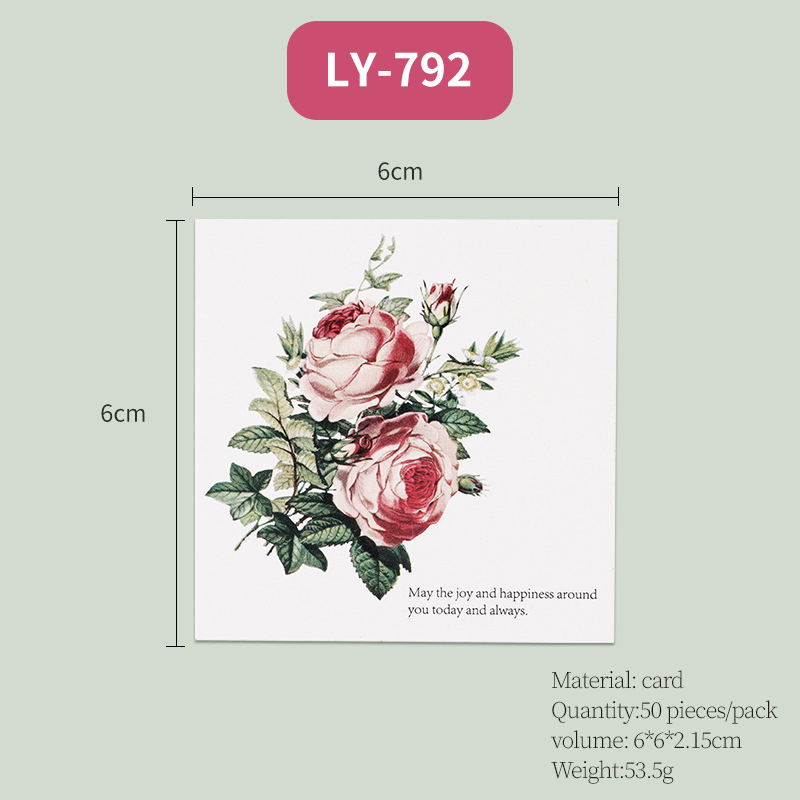 Μίνι ευχετήριες κάρτες με ρετρό ανθικά σχέδια και διακοσμητικά αυτοκόλλητα — Υλικό: χαρτί; Περιπτώσεις: αποφοίτηση, νέο σπίτι, πάρτι, ταξιδιωτικές μνήμες; Παραλήπτες: νέοι, ζευγάρια, συνάδελφοι, φίλοι, δάσκαλοι; IP: κανένα.