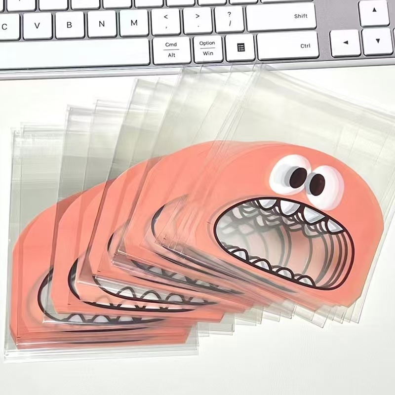 Kangjie OPP plastična samouzatvarajuća vrećica za darovnu ambalažu, pakiranje suhog voća, pečenje i skladištenje; duljina zatvaranja 3 cm