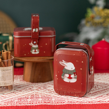 Kutija za skladištenje figura, tinplate, kapacitet 2L, model 201223006, stil nacionalnog trenda