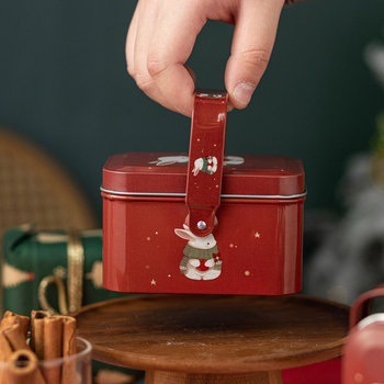 Kutija za skladištenje figura, tinplate, kapacitet 2L, model 201223006, stil nacionalnog trenda