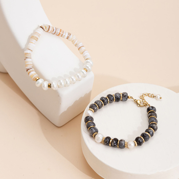 Narukvica od prirodnog tirkiza, boemski retro stil, ručno nizana, za žene