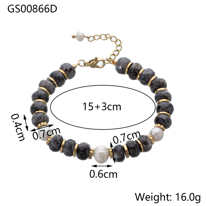 Narukvica od prirodnog tirkiza, boemski retro stil, ručno nizana, za žene