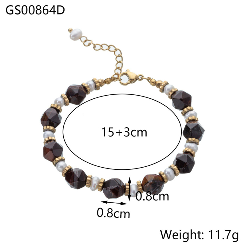 Narukvica od prirodnog tirkiza, boemski retro stil, ručno nizana, za žene