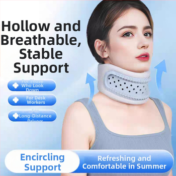 Дишаща шийна яка от силикон и мемори пяна за поддържане на шията, модел Diamond scarf, 120 g, за шия, 1-месечна гаранция