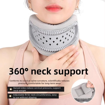 Дишаща шийна яка от силикон и мемори пяна за поддържане на шията, модел Diamond scarf, 120 g, за шия, 1-месечна гаранция